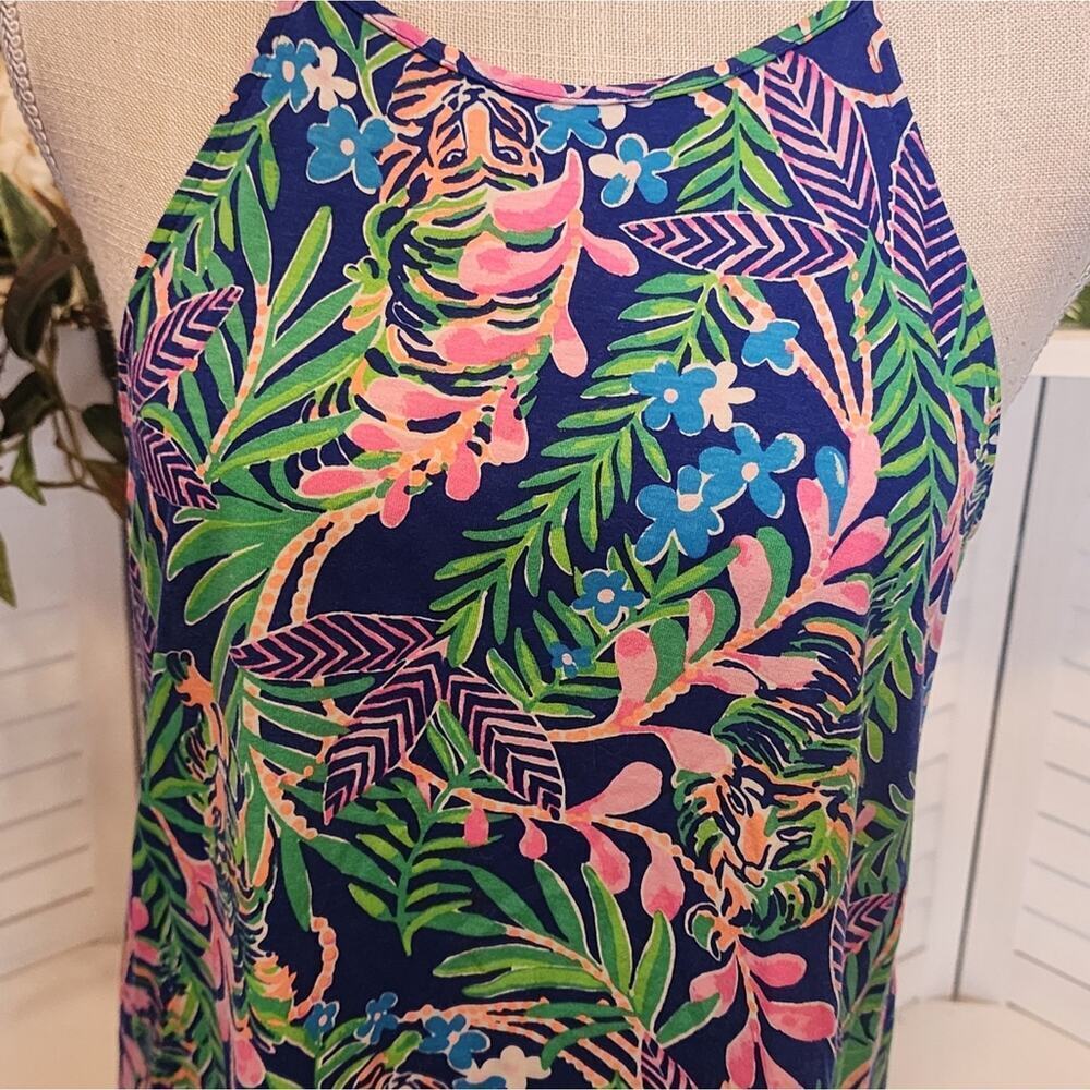 LILLY PULITZER MARGOT DRESS SIZE SMALL COLOR BOREALIS BLUE - Picture 8 of 9